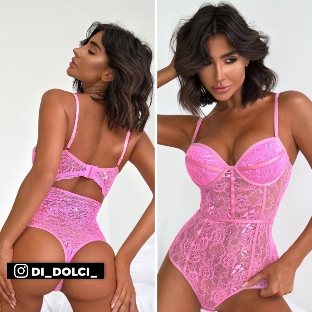 Paris crochet floral lace bodysuit